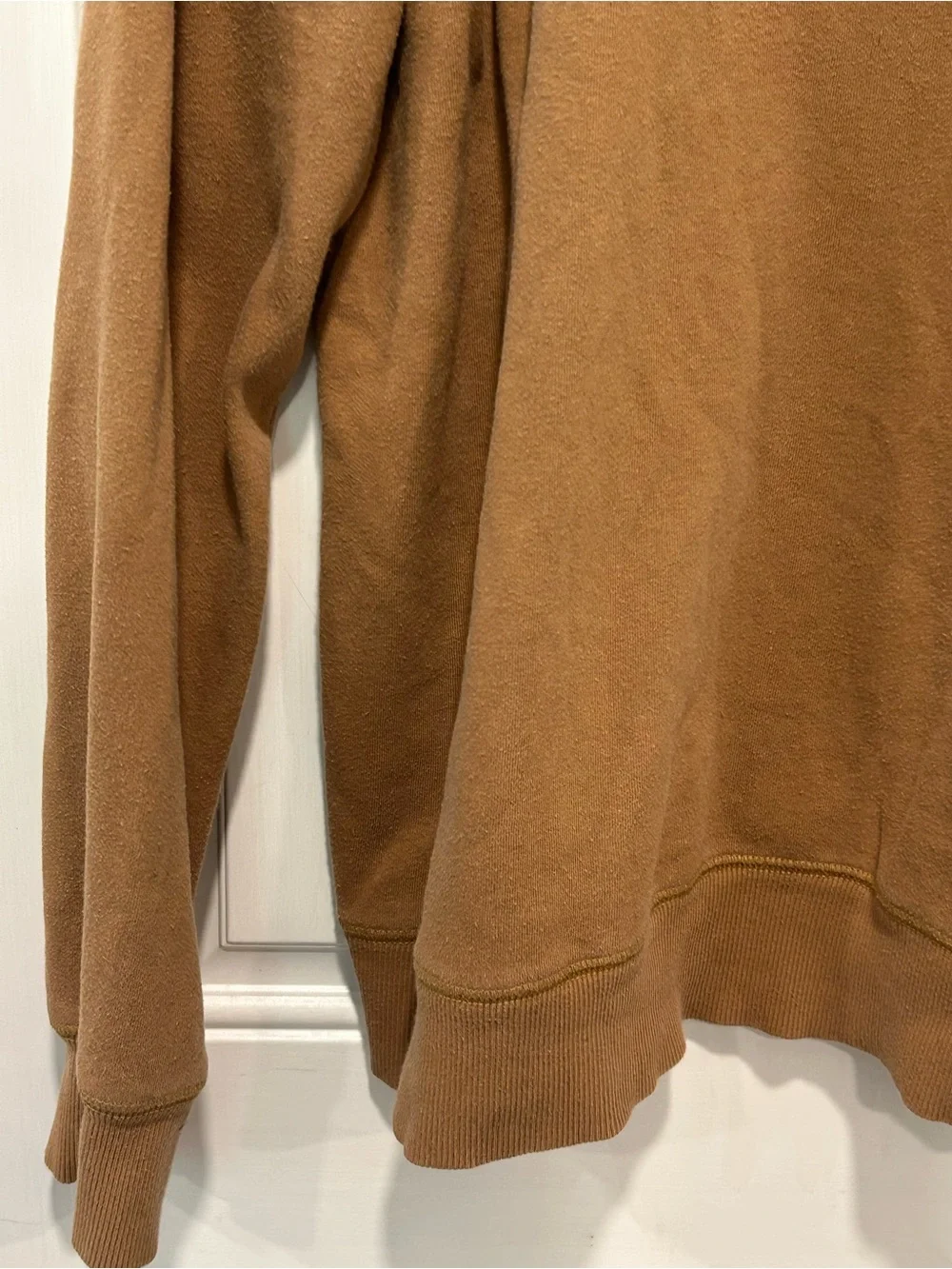 The North Face Men's Long Sleeve Heritage Patch Crew Brown Utility Sweatshirt XL